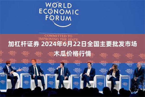 加杠杆证券 2024年6月22日全国主要批发市场木瓜价格行情