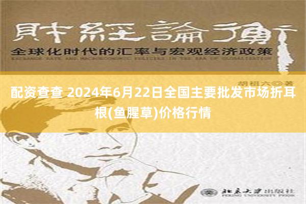 配资查查 2024年6月22日全国主要批发市场折耳根(鱼腥草)价格行情