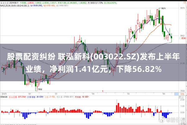 股票配资纠纷 联泓新科(003022.SZ)发布上半年业绩，净利润1.41亿元，下降56.82%