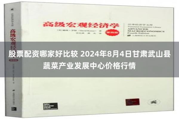 股票配资哪家好比较 2024年8月4日甘肃武山县蔬菜产业发展中心价格行情