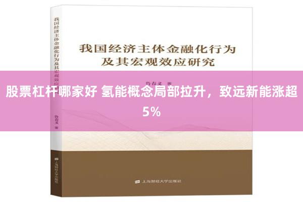 股票杠杆哪家好 氢能概念局部拉升，致远新能涨超5%