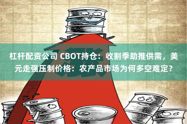 杠杆配资公司 CBOT持仓：收割季助推供需，美元走强压制价格：农产品市场为何多空难定？