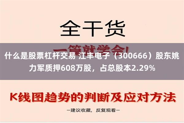 什么是股票杠杆交易 江丰电子（300666）股东姚力军质押608万股，占总股本2.29%